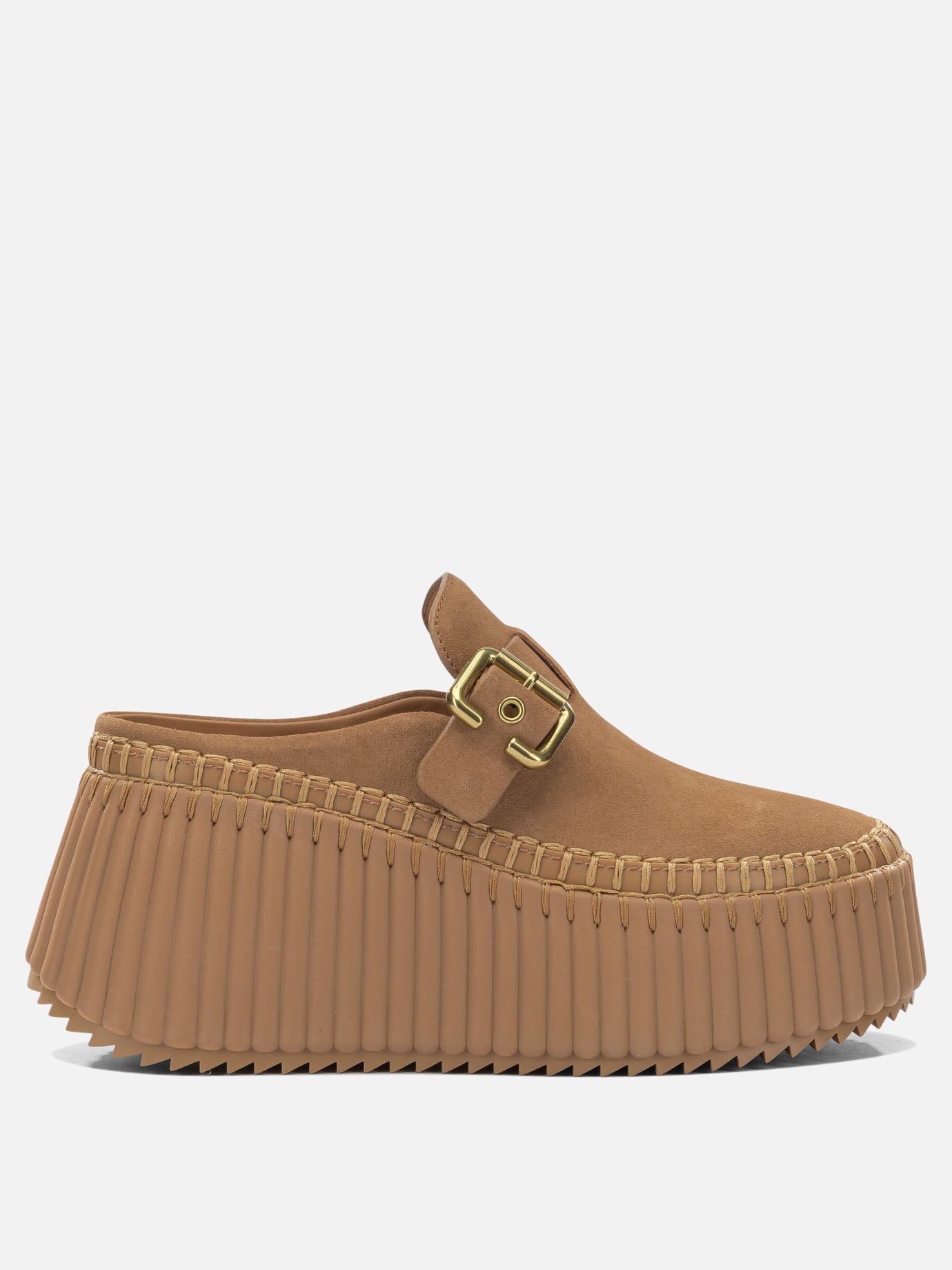 Mules 100% leather - 50% eva 50% rubber  Brown - Chloé Women | PDP | VIETTI Online Store | Zoom-Modal
