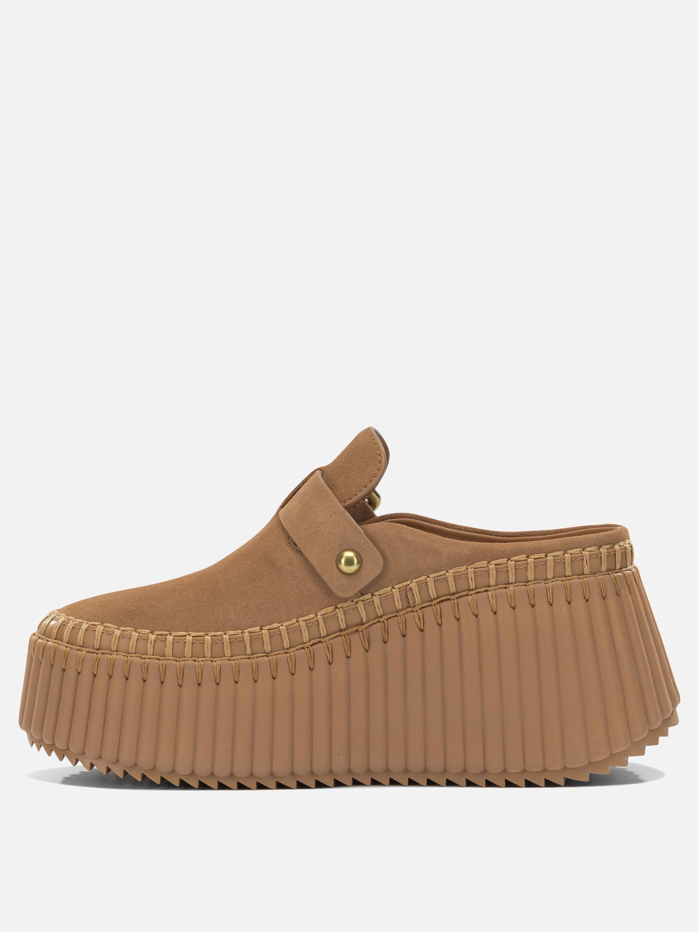 Mules 100% leather - 50% eva 50% rubber  Brown - Chloé Women | PDP | VIETTI Online Store | Zoom-Modal_3
