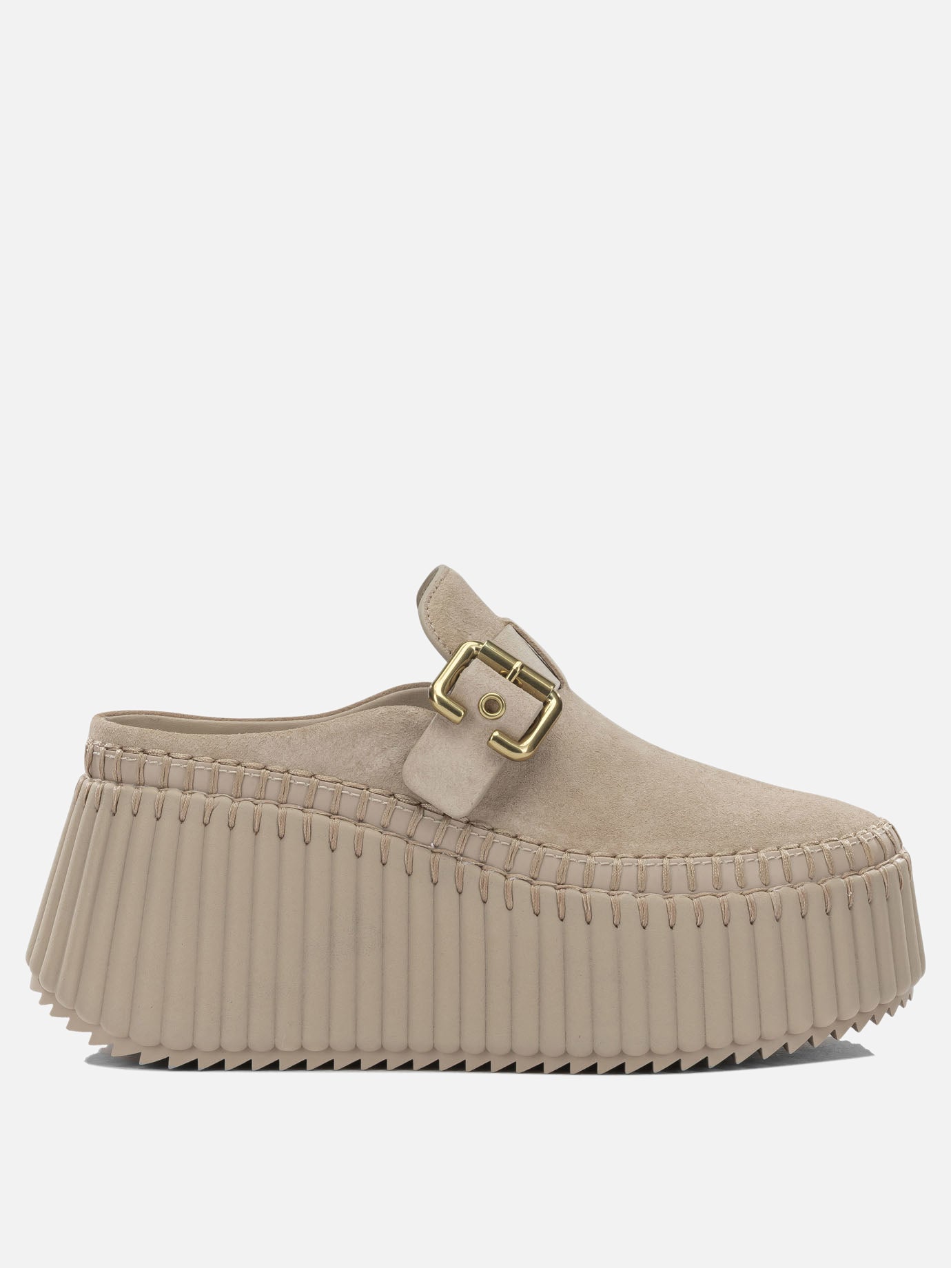 Mules 100% leather - 50% eva 50% rubber  Beige - Chloé Women | PDP | VIETTI Online Store | Zoom-Modal
