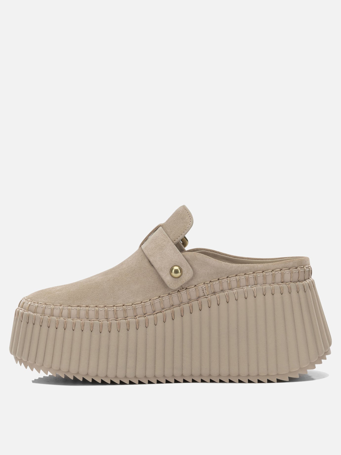 Mules 100% leather - 50% eva 50% rubber  Beige - Chloé Women | PDP | VIETTI Online Store | Zoom-Modal_3
