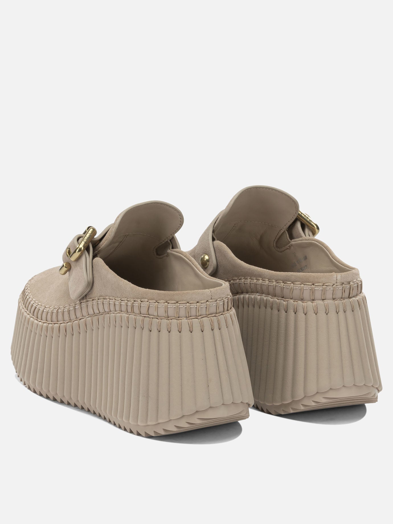 Mules 100% leather - 50% eva 50% rubber  Beige - Chloé Women | PDP | VIETTI Online Store | thumbnail_4