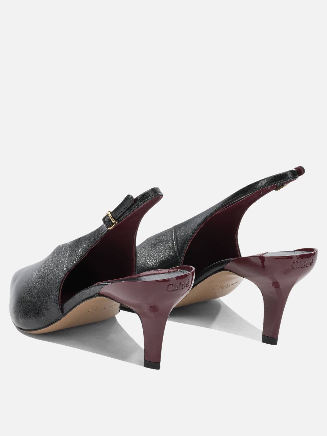 Slingbacks 100% lamb leather - 100% cow leather  Black - Chloé Women | PDP | VIETTI Online Store | thumbnail_4