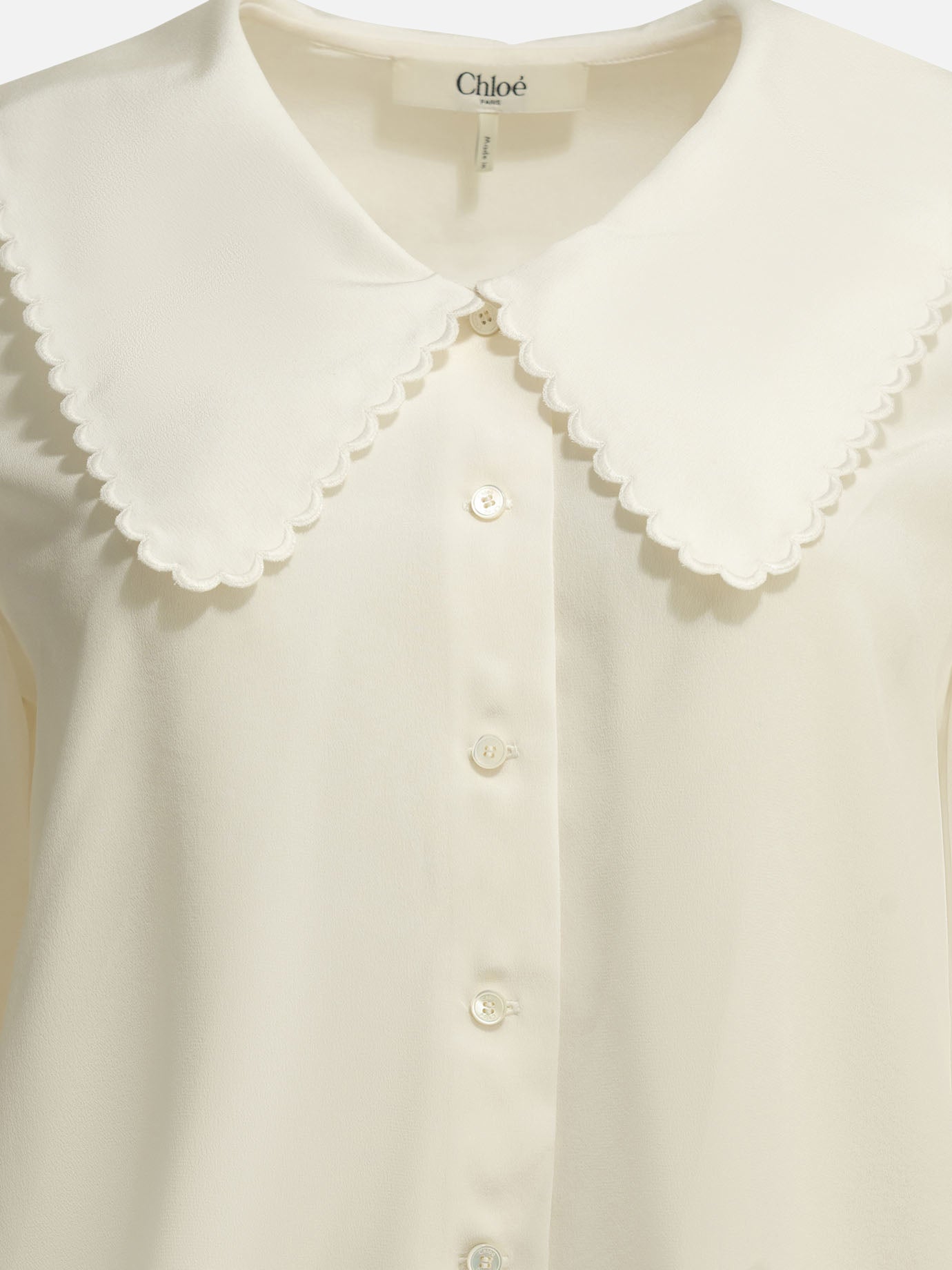 Camicie casual Solid colour  Bianco - Chloé Donna | PDP | VIETTI Online Store | thumbnail_3