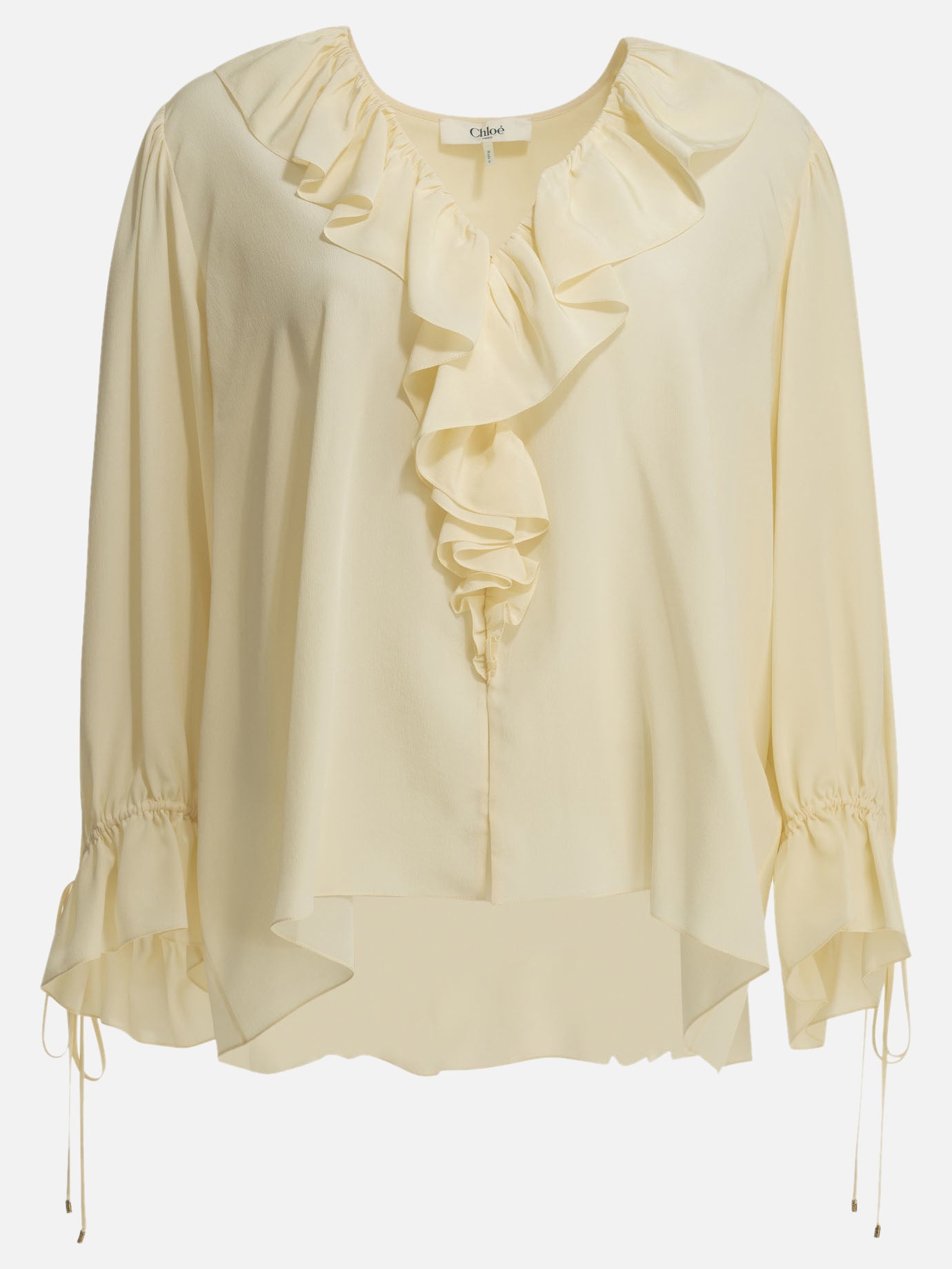Blouses Solid colour  White - Chloé Women | PDP | VIETTI Online Store | Zoom-Modal
