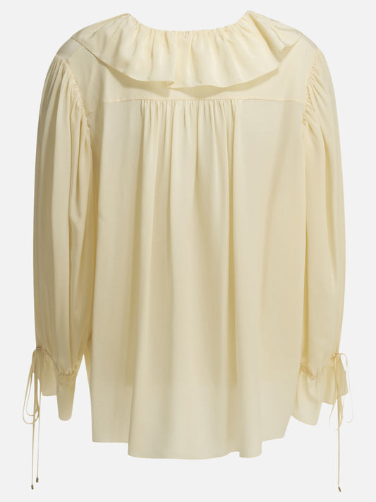 Blouses Solid colour  White - Chloé Women | PDP | VIETTI Online Store | 2
