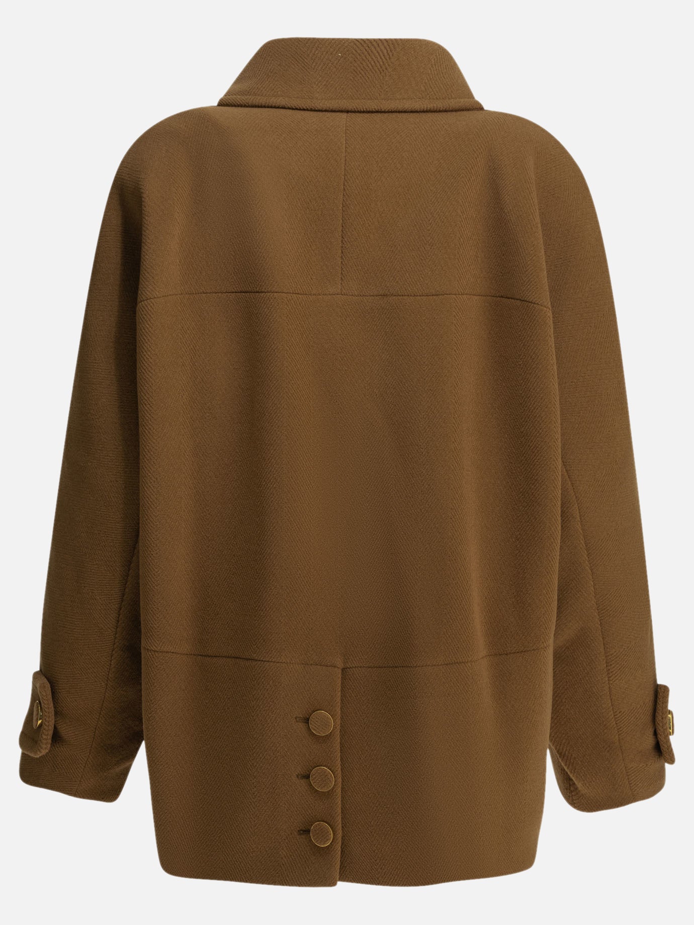 Short coats Solid colour  Brown - Chloé Women | PDP | VIETTI Online Store | thumbnail_2