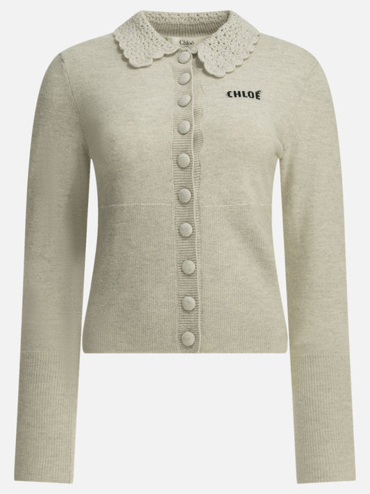 Maglioni polo Logo  Grigio - Chloé Donna | PDP | VIETTI Online Store 

