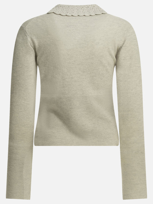 Polo sweater Logo  Grey - Chloé Women | PDP | VIETTI Online Store | 2

