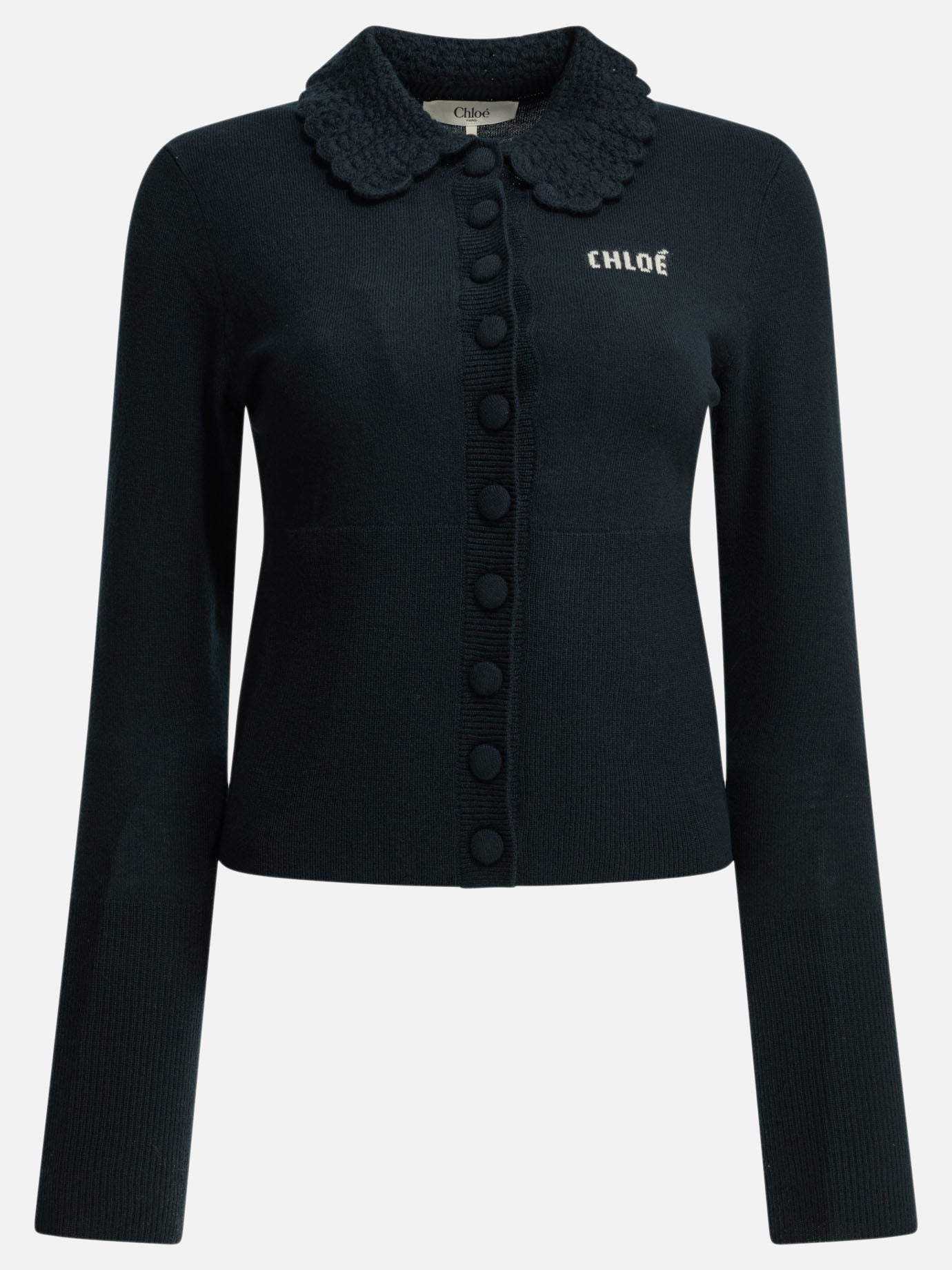 Polo sweater Logo  Blue - Chloé Women | PDP | VIETTI Online Store | Zoom-Modal
