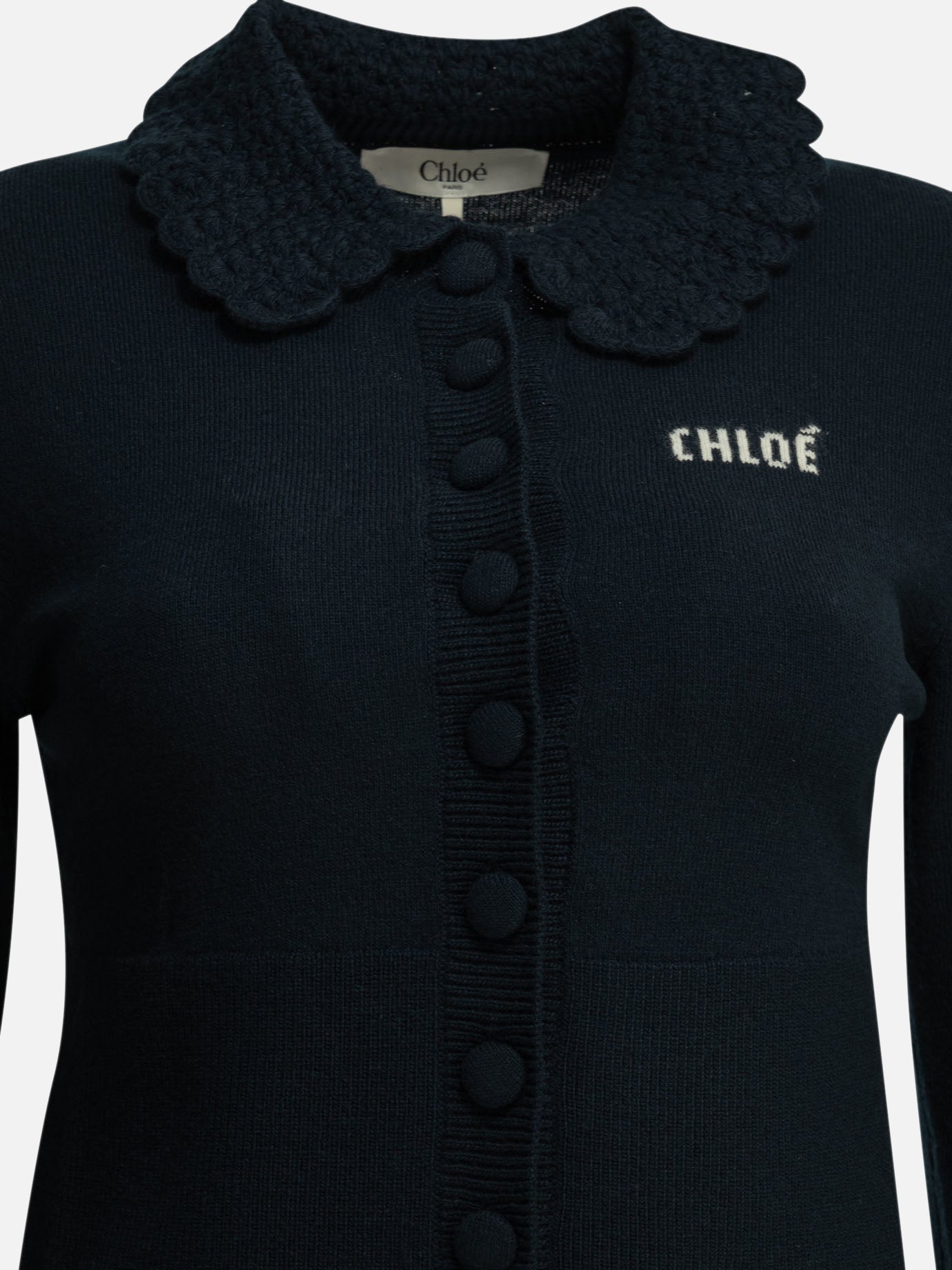 Polo sweater Logo  Blue - Chloé Women | PDP | VIETTI Online Store | Zoom-Modal_3
