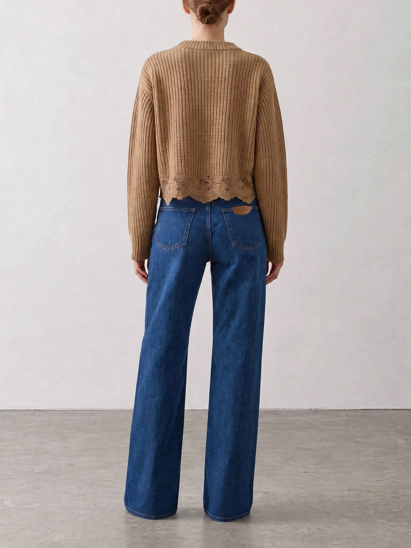 Crewneck sweaters Embroidered  Brown - Chloé Women | PDP | VIETTI Online Store | Zoom-Modal_3
