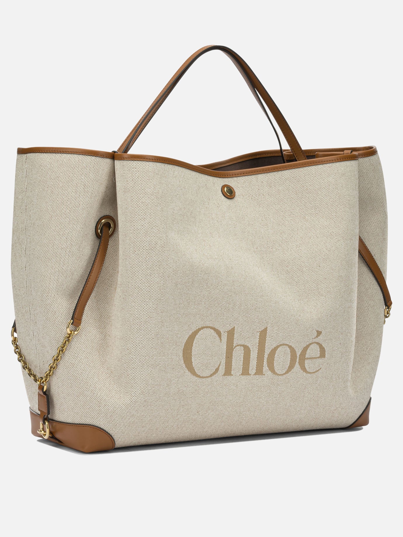 Borse grandi 100% cotton 100% leather  Marrone - Chloé Donna | PDP | VIETTI Online Store | thumbnail_2