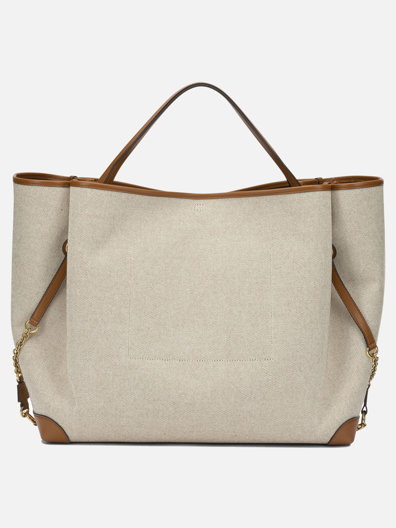 Borse grandi 100% cotton 100% leather  Marrone - Chloé Donna | PDP | VIETTI Online Store | Zoom-Modal_3

