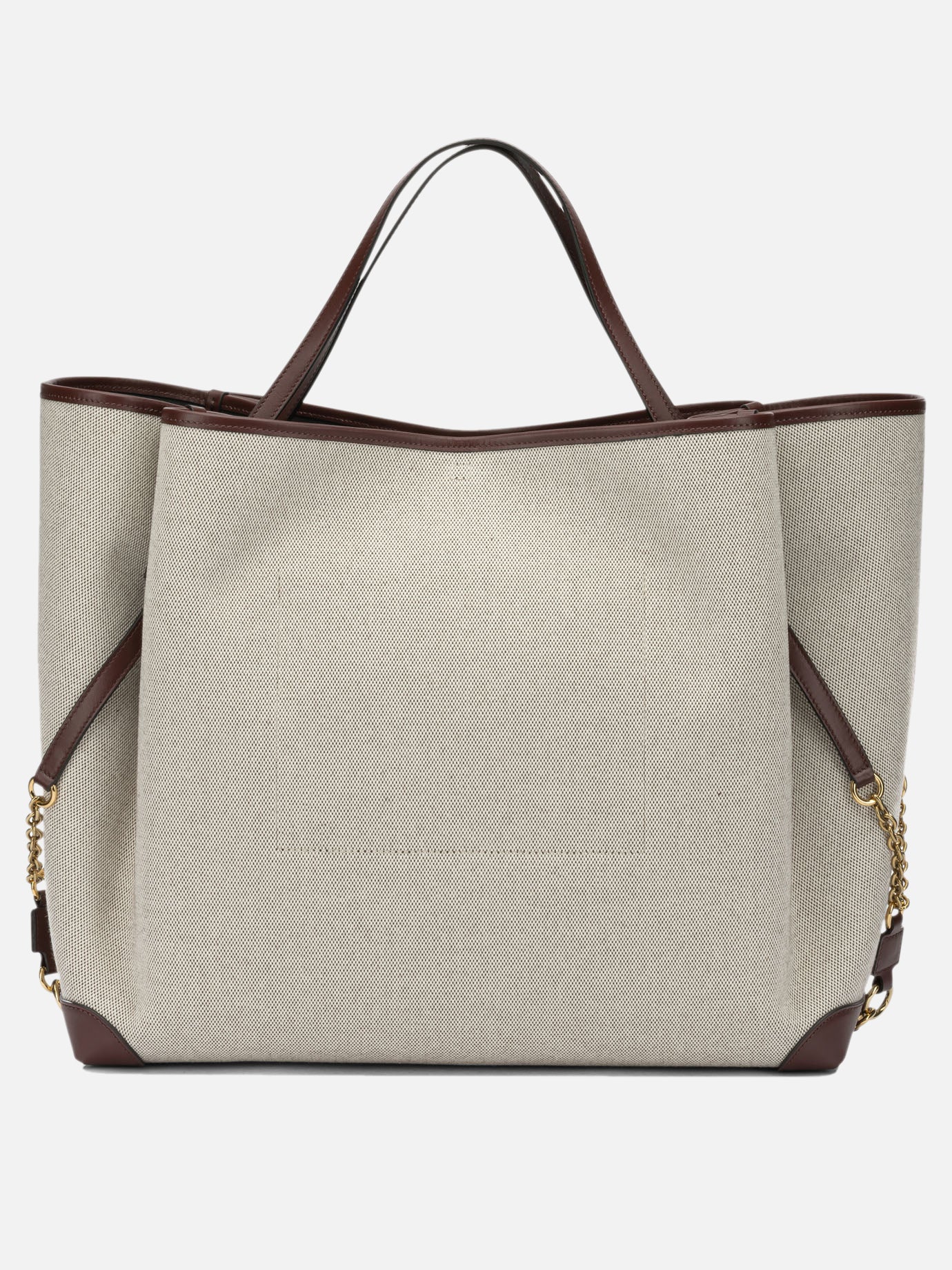 Large bags 100% cotton 100% leather  Beige - Chloé Women | PDP | VIETTI Online Store | thumbnail_3