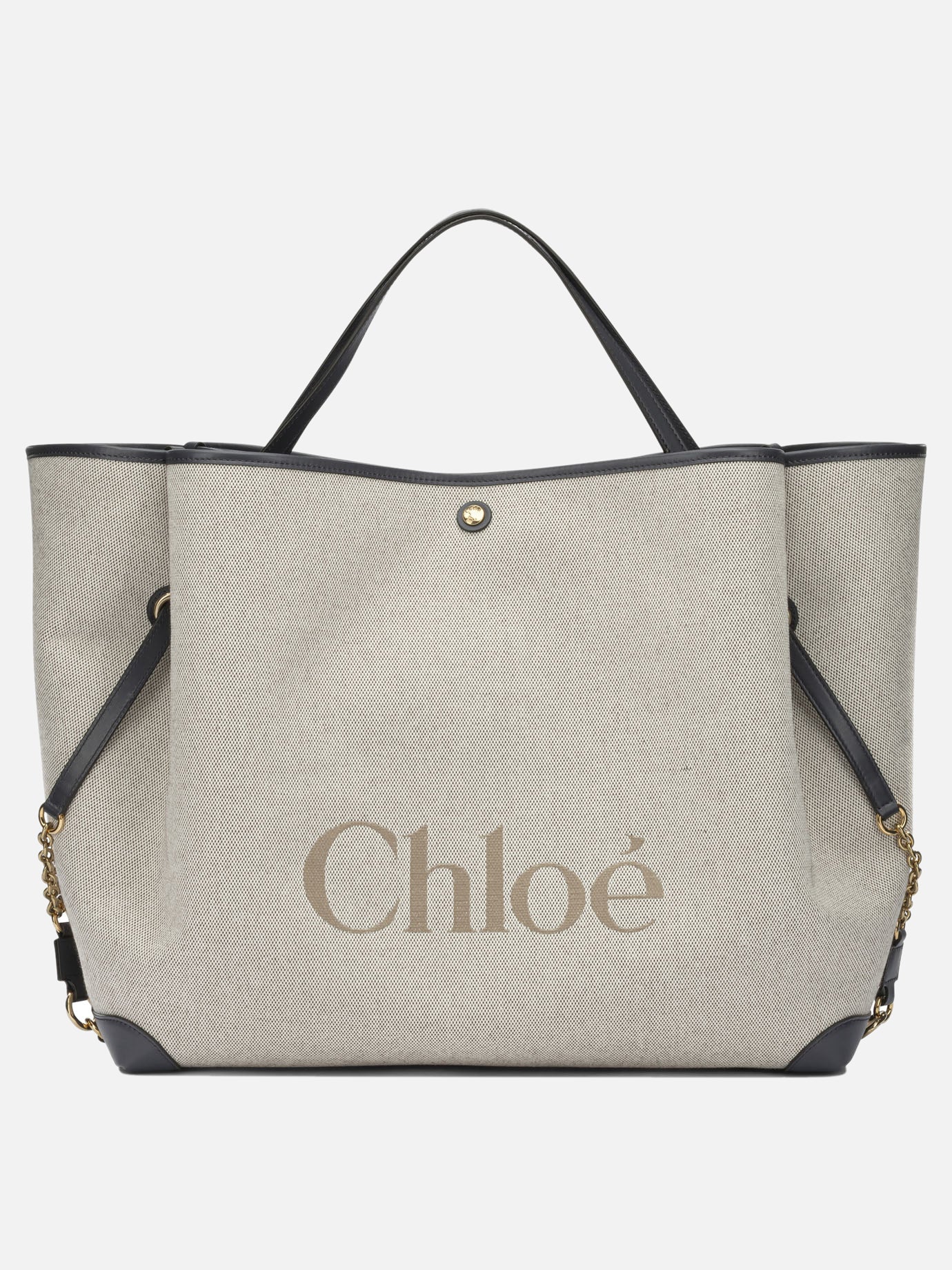Borse grandi 100% cotton 100% leather  Blu - Chloé Donna | PDP | VIETTI Online Store | thumbnail