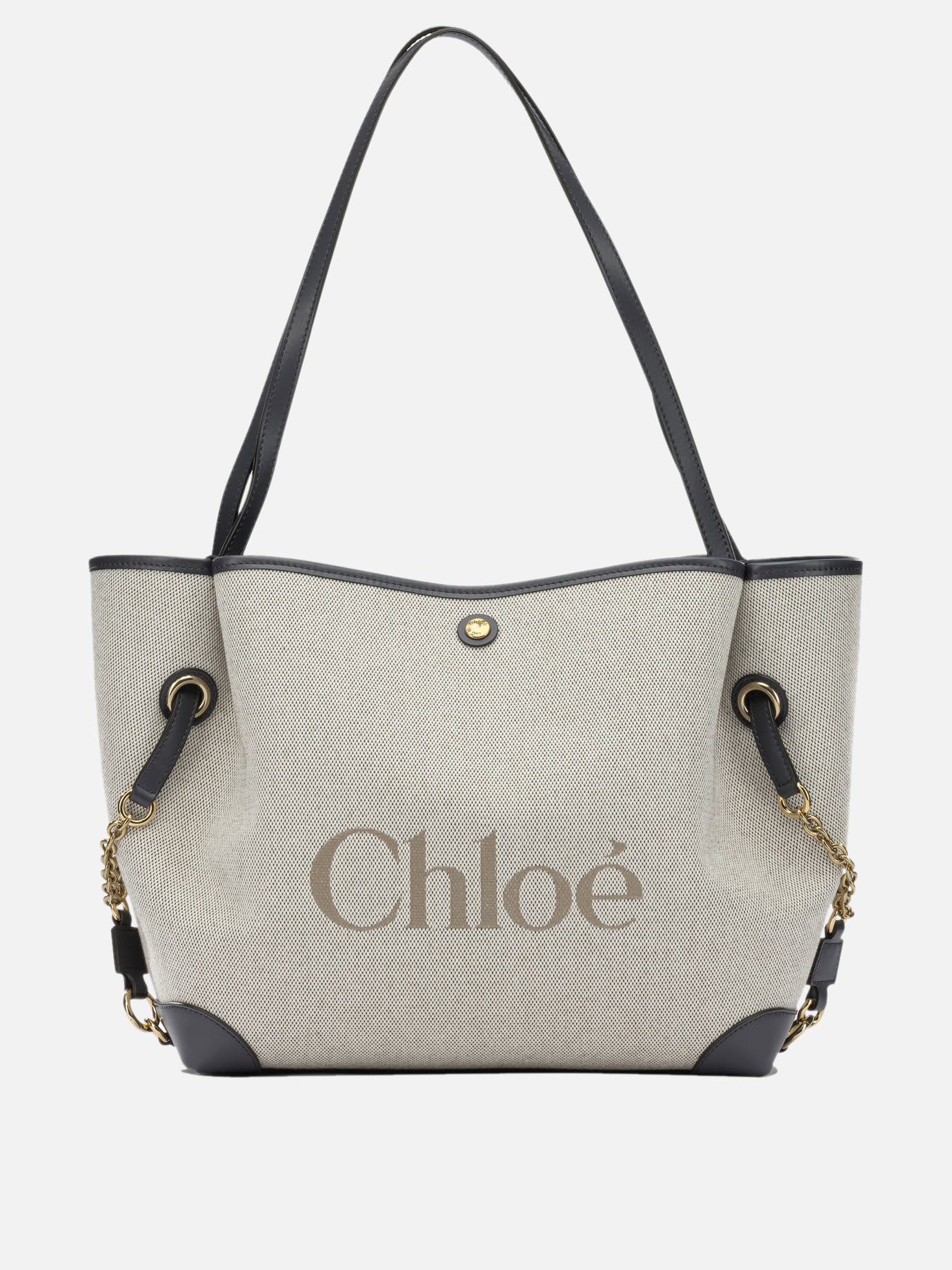 Borse grandi 100% cotton 100% leather  Blu - Chloé Donna | PDP | VIETTI Online Store | Zoom-Modal
