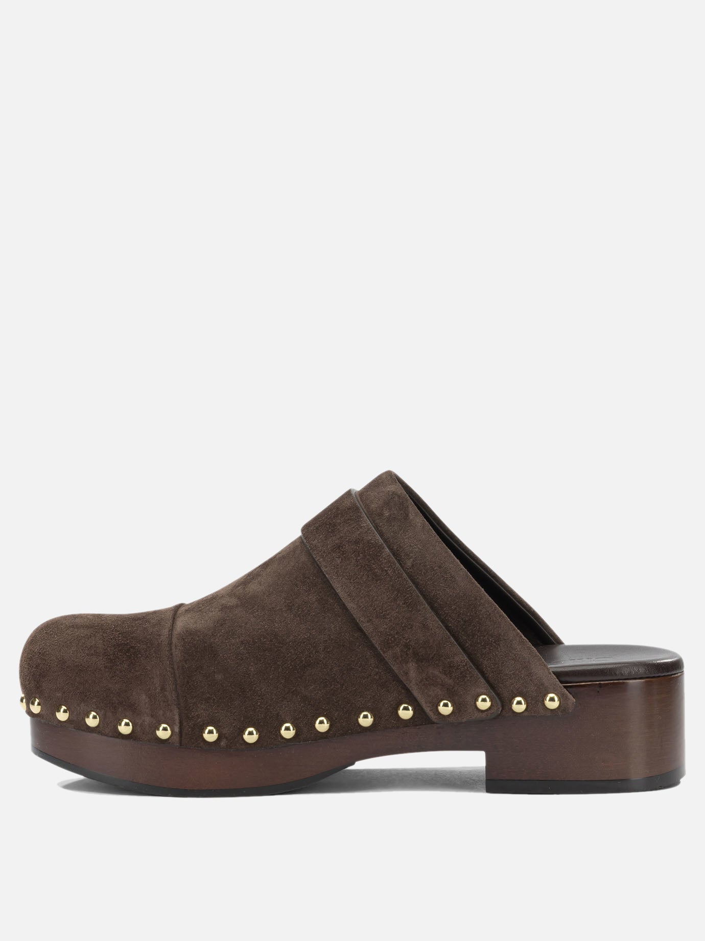 Mules 100% suede leather - 100% wood  Brown - Chloé Women | PDP | VIETTI Online Store | thumbnail_3