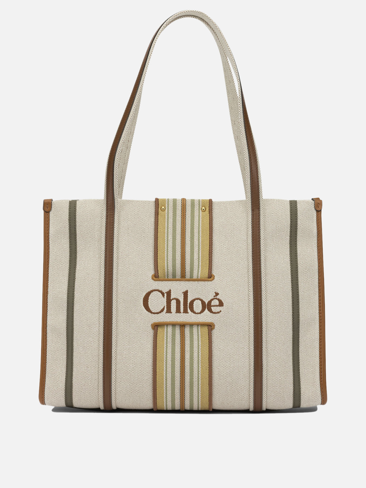 Chloé "Woody Loop" Small Shoulder Bag Brown

