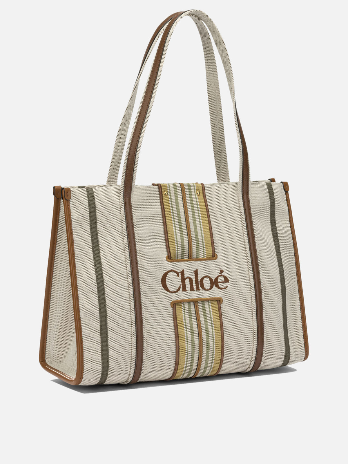 Chloé "Woody Loop" Small Shoulder Bag Brown


