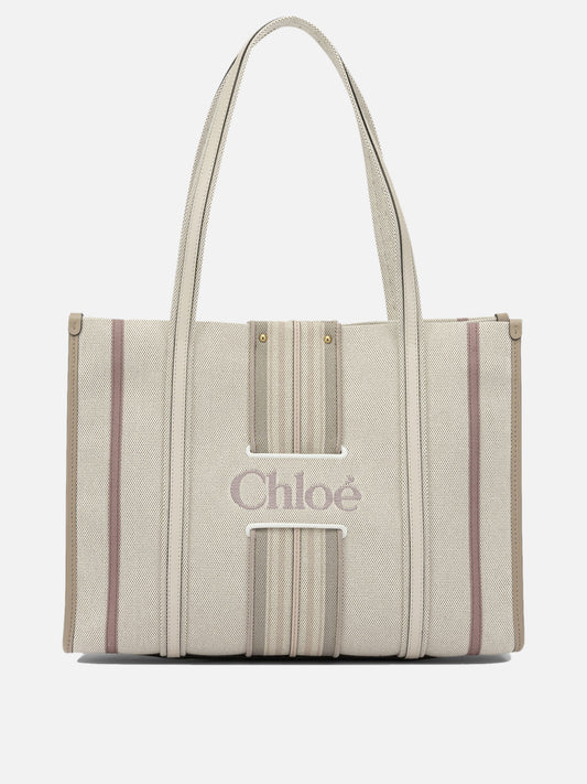 Chloé "Woody Loop" Small Shoulder Bag Pink

