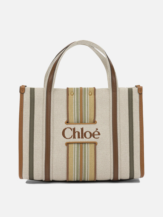 Chloé "Woody Loop" Small Handbag Brown

