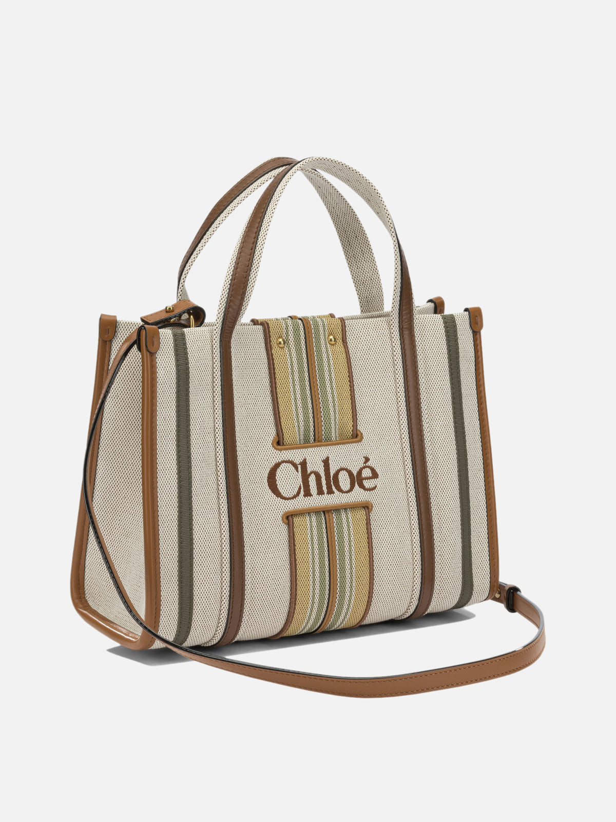 Chloé "Woody Loop" Small Handbag Brown - VIETTI