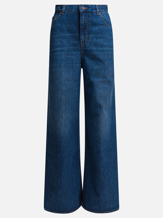 Wide-leg jeans Solid colour  Blue - Chloé Women | PLP | VIETTI Online Store 
