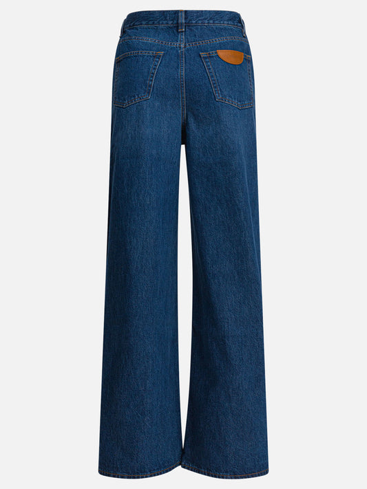 Wide-leg jeans Solid colour  Blue - Chloé Women | PLP | VIETTI Online Store | 2
