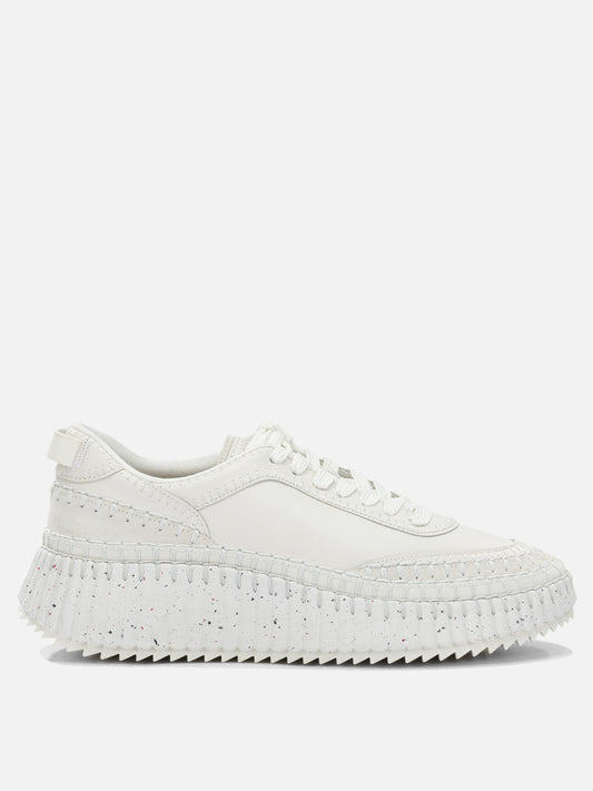 Low top sneakers 95% polyester 5% elastane - 100% ethylene vinyl acetate  White - Chloé Women | PLP | VIETTI Online Store 
