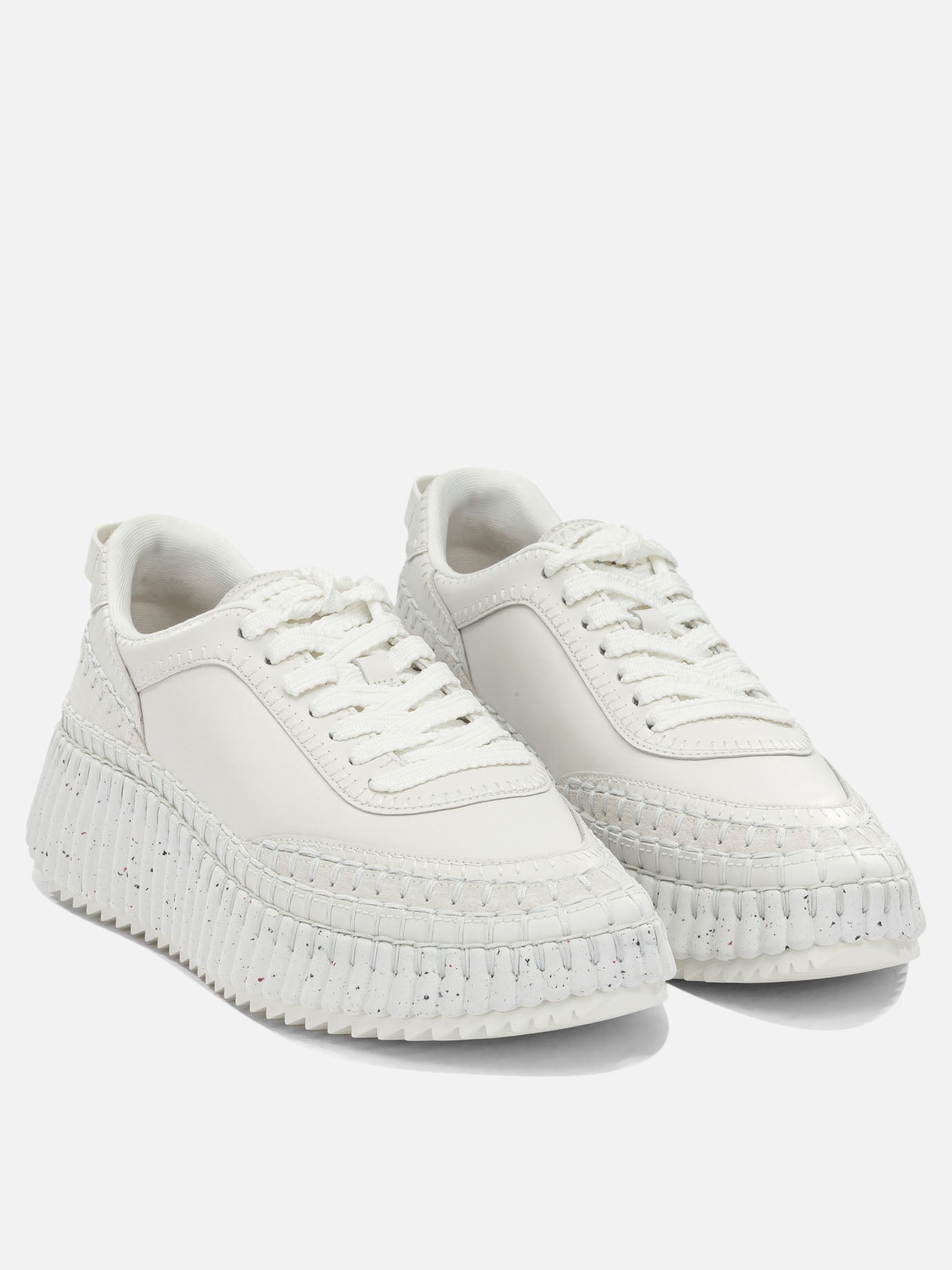 Low top sneakers 95% polyester 5% elastane - 100% ethylene vinyl acetate  White - Chloé Women | PDP | VIETTI Online Store | thumbnail_2