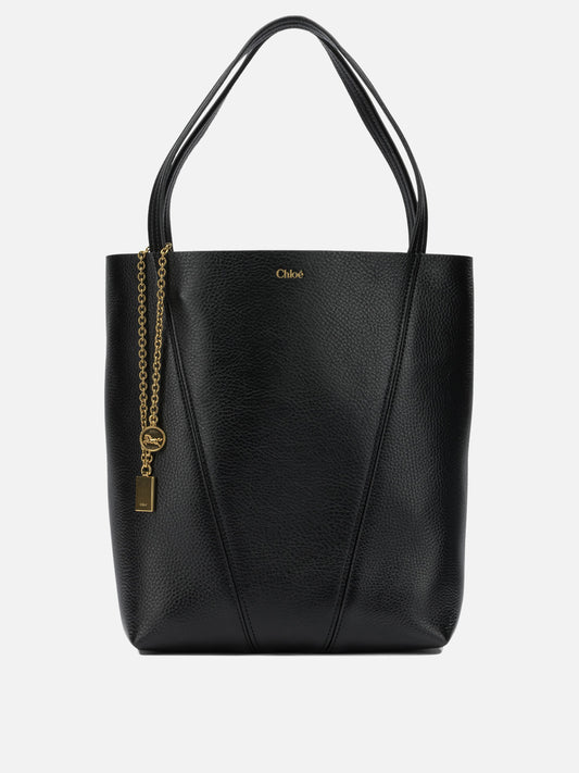 Chloé "Spin" Small shoulder bag Black

