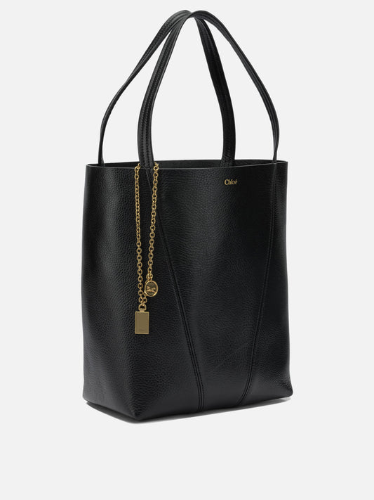 Chloé "Spin" Small shoulder bag Black

