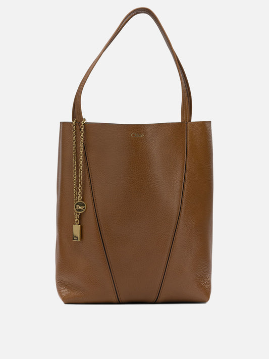 Chloé "Spin" Small shoulder bag Brown

