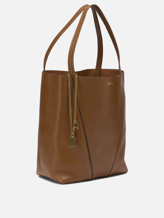 Chloé "Spin" Small shoulder bag Brown

