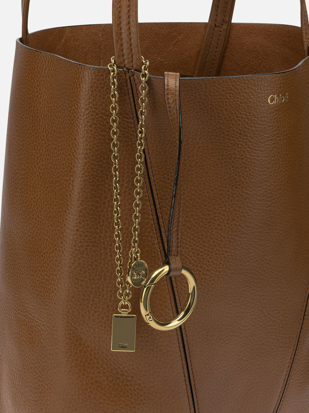Chloé "Spin" Small shoulder bag Brown

