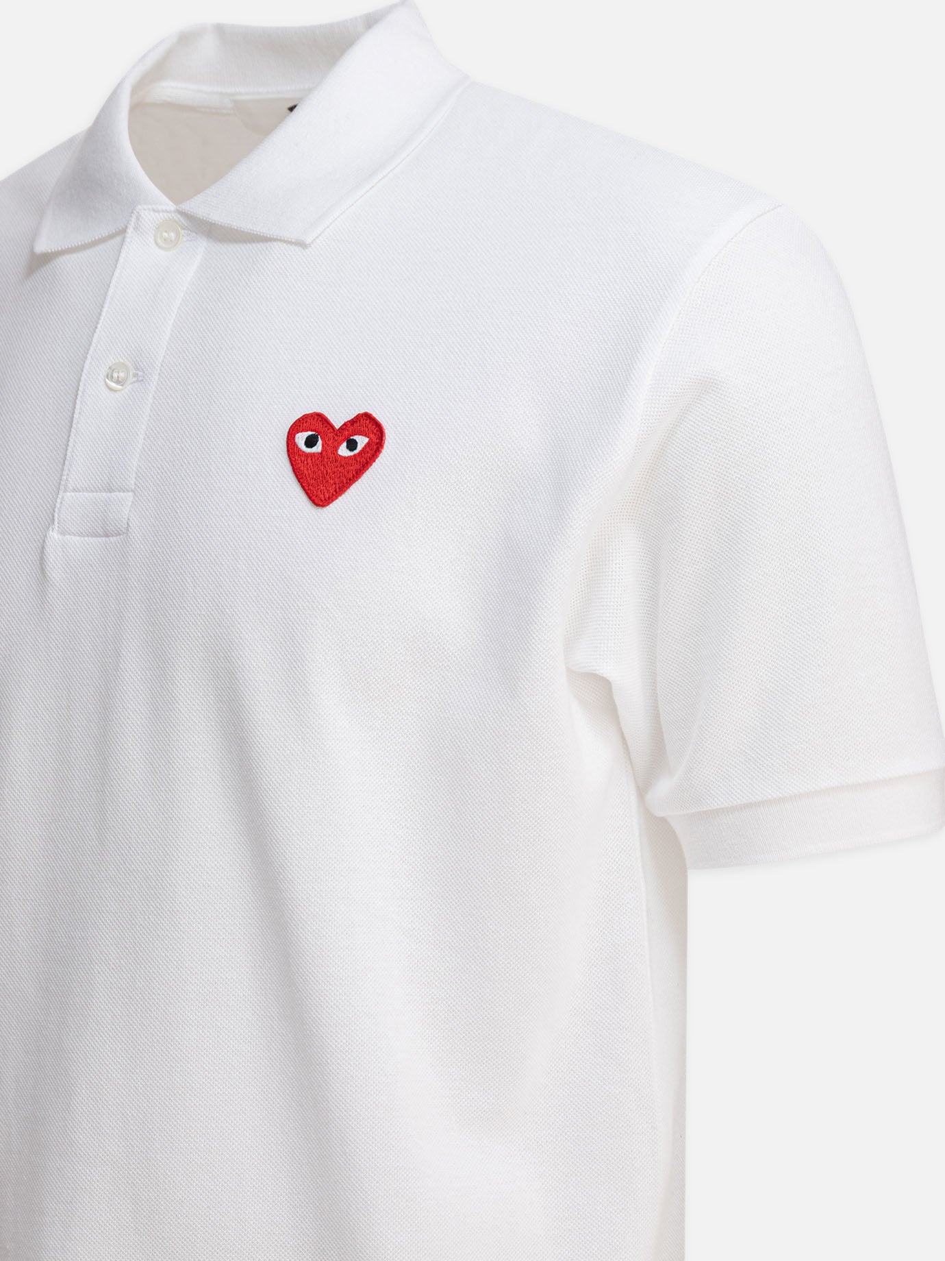 Polo shirts with buttons Logo  White - Comme Des Garçons Play Men | PDP | VIETTI Online Store | Zoom-Modal_4

