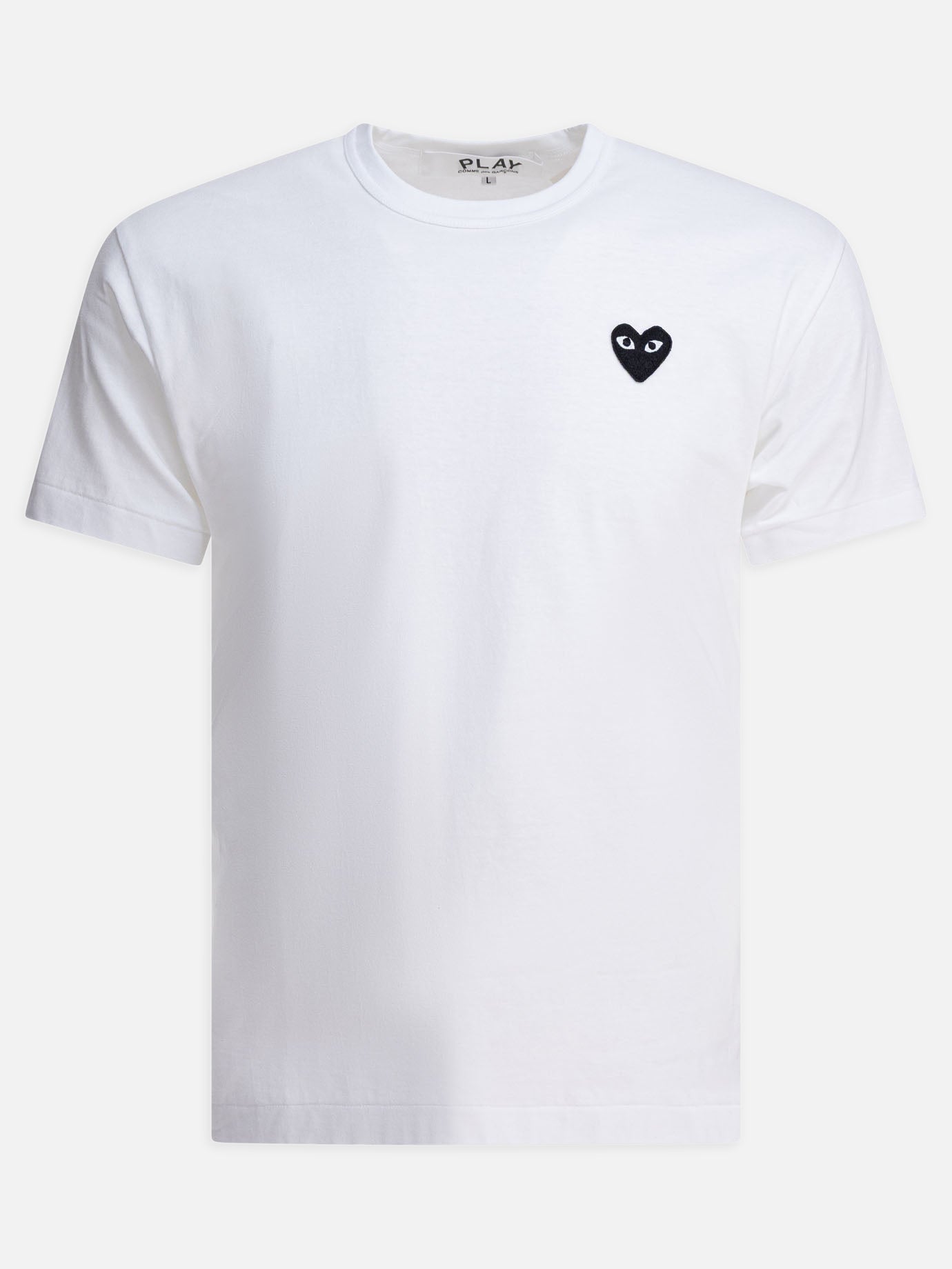 Crewneck t-shirts Logo  White - Comme Des Garçons Play Men | PDP | VIETTI Online Store | Zoom-Modal
