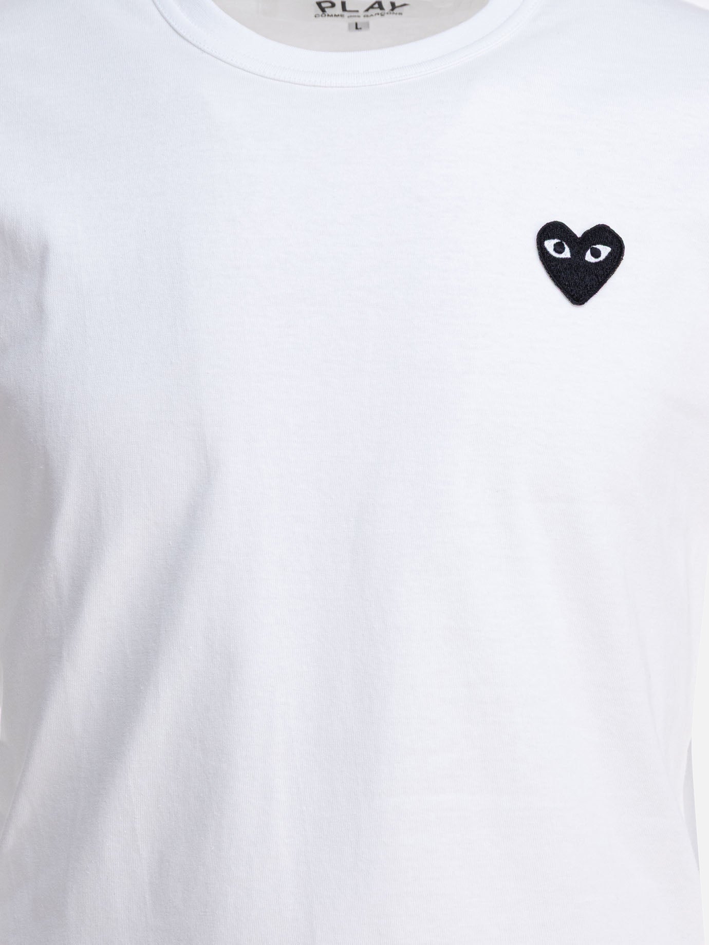 Crewneck t-shirts Logo  White - Comme Des Garçons Play Men | PDP | VIETTI Online Store | Zoom-Modal_3
