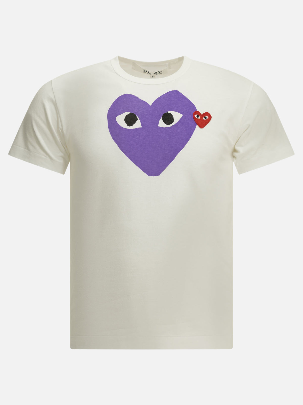 Comme Des Garçons Play "Emblem" Crew-Neck T-Shirt Purple

