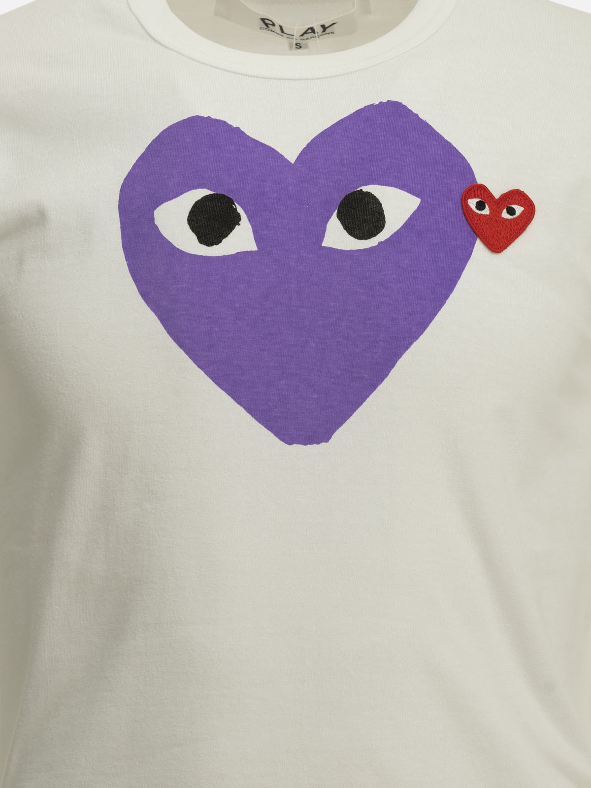 Comme Des Garçons Play "Emblem" Crew-Neck T-Shirt Purple


