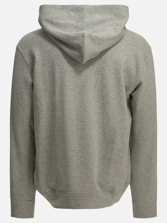 Comme Des Garçons Play "Red Emblem" Hoodie Grey

