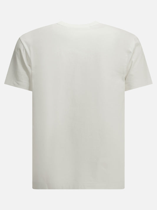 Comme Des Garçons Play "Double Heart" Crew-Neck T-Shirt White

