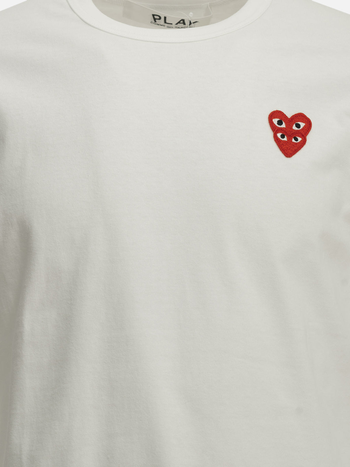 Comme Des Garçons Play T-shirt girocollo "Double Heart" Bianco - VIETTI