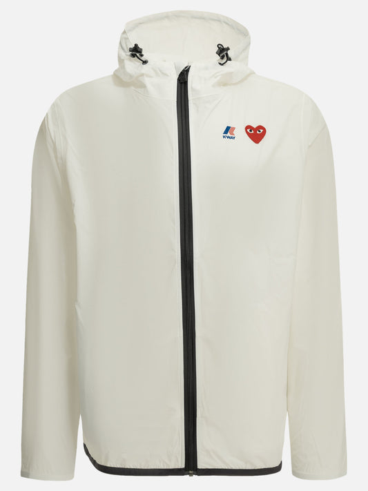 Comme Des Garçons Play "Comme des Garçons Play x K-Way" Raincoat White

