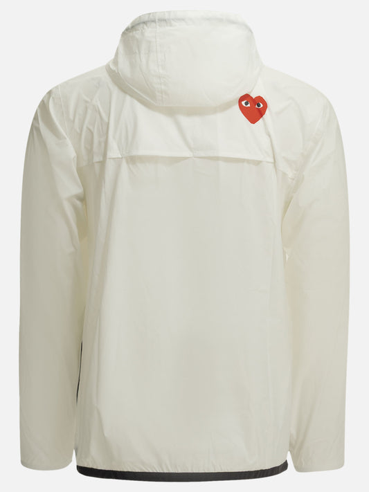 Comme Des Garçons Play "Comme des Garçons Play x K-Way" Raincoat White

