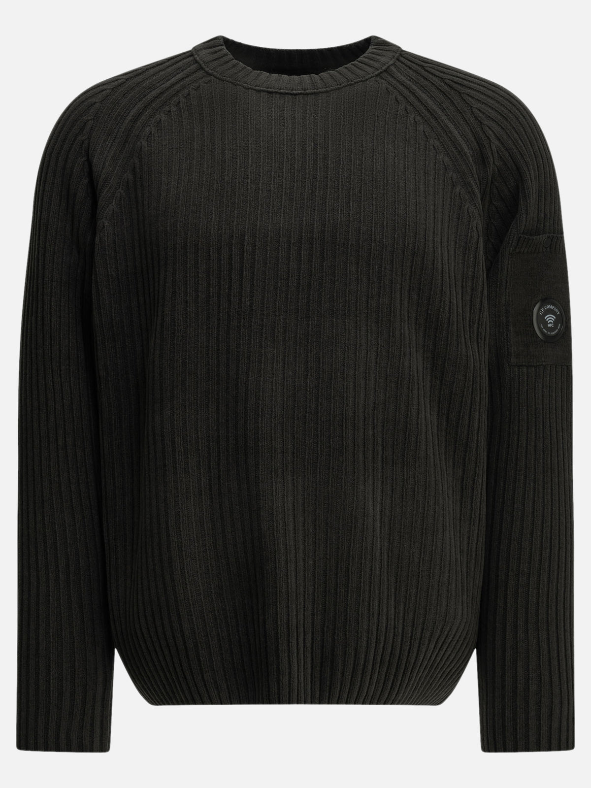 C.P. Company Crewneck sweater with logo Grey - VIETTI