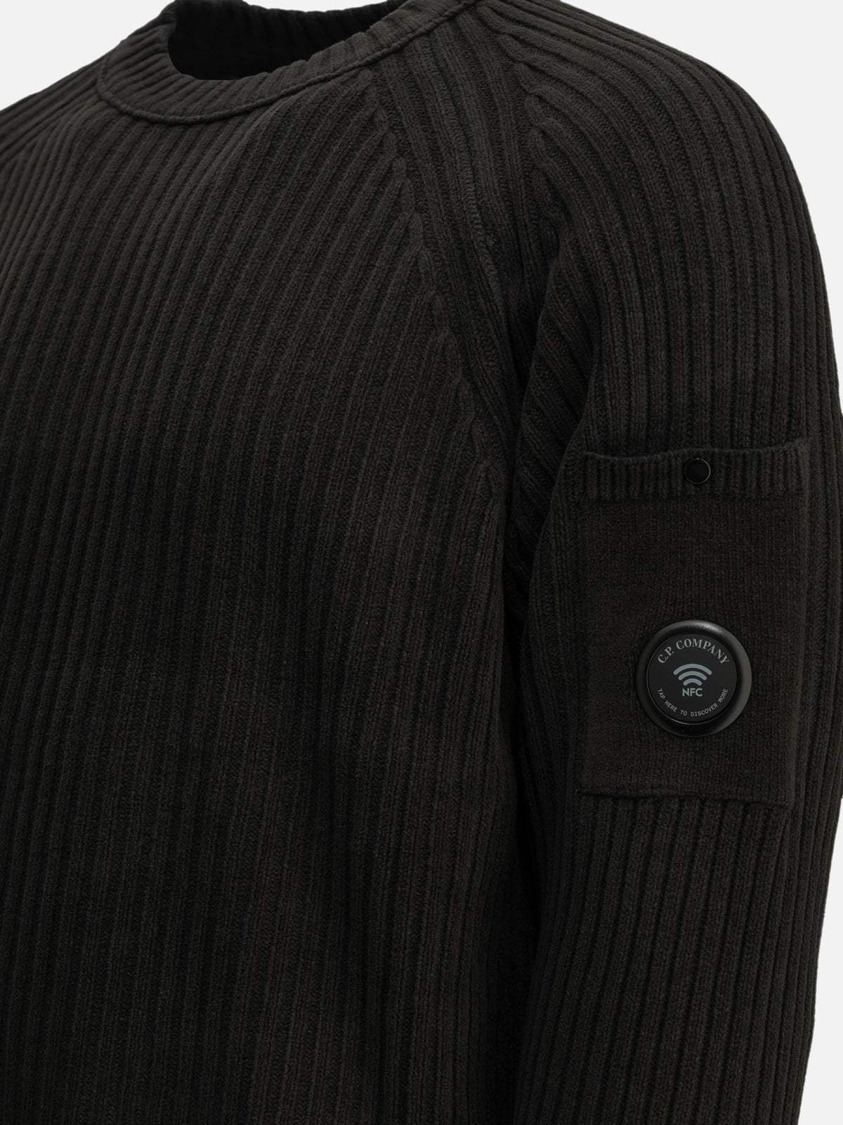 C.P. Company Crewneck sweater with logo Grey - VIETTI