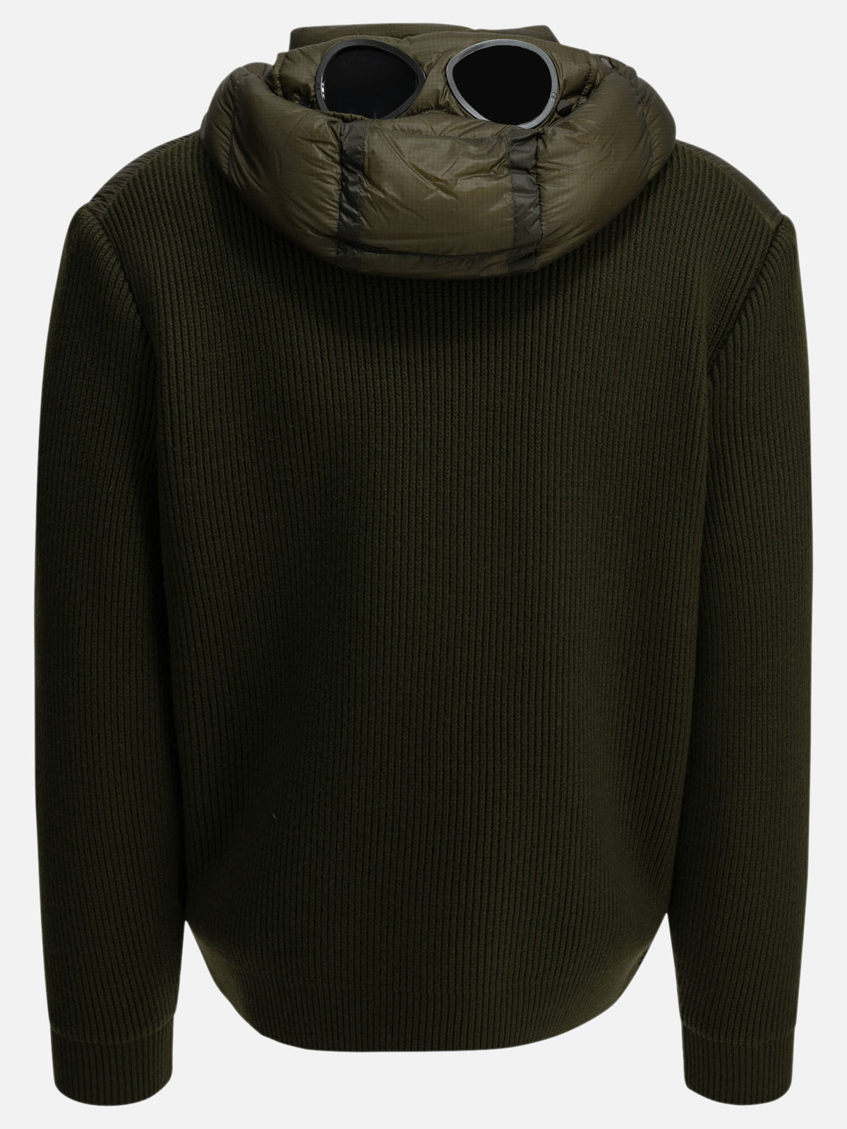 C.P. Company Padded merino wool cardigan Green - VIETTI