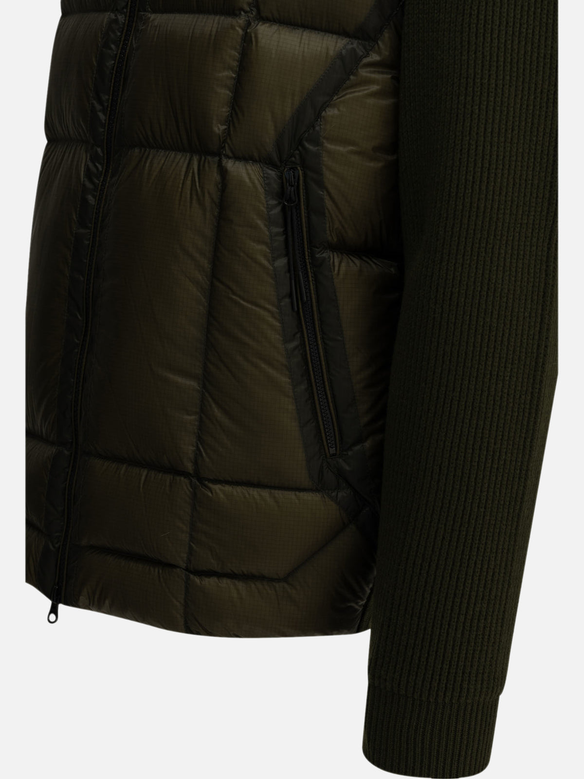 C.P. Company Padded merino wool cardigan Green
