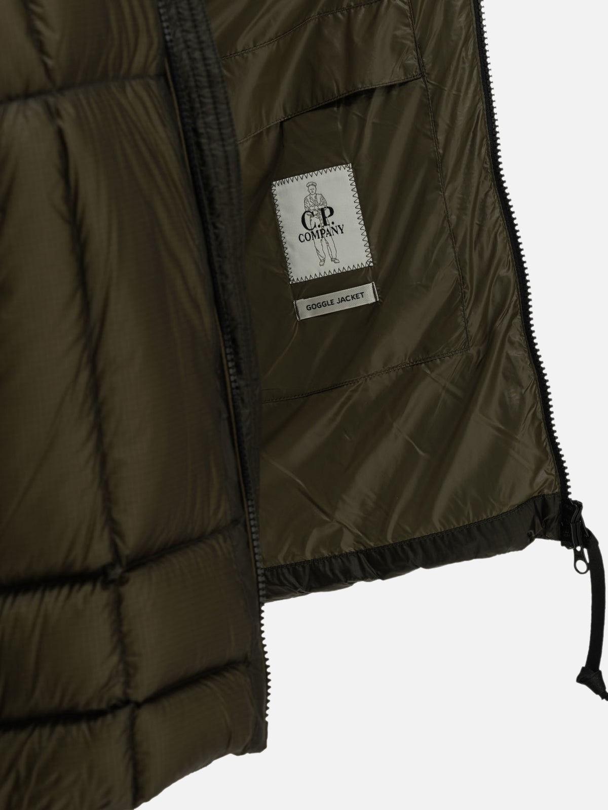 C.P. Company Padded merino wool cardigan Green